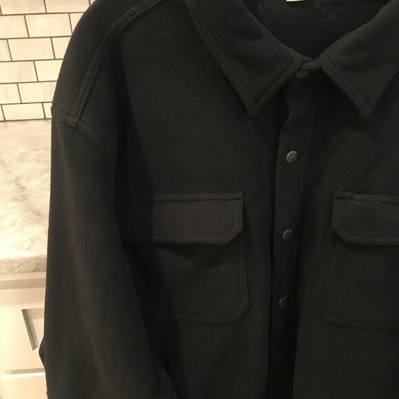 Duluth Shirt Jacket Mens 2XL Black Snap Shacket Heavyweight - Picture 3 of 7